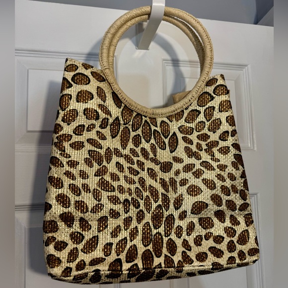Avon Handbags - Avon Leopard Print Tote Bag, Body - 100% Paper, Lining - 100% Polyester NWOT